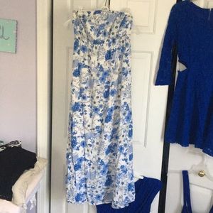 Strapless maxi dress